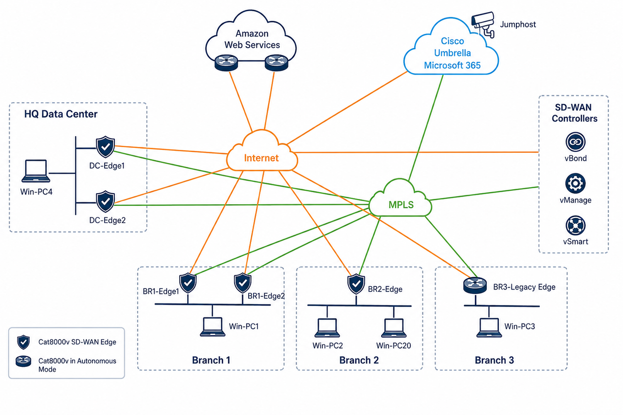Laboratorio Corso Cisco CCNP Enterprise ENCC