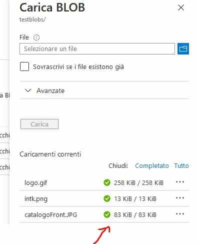 Configurare l’archiviazione BLOB di Azure