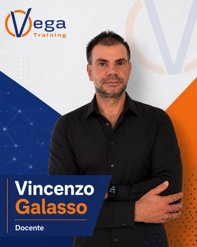 Ritratto di Vincenzo Galasso, docente Vega Training