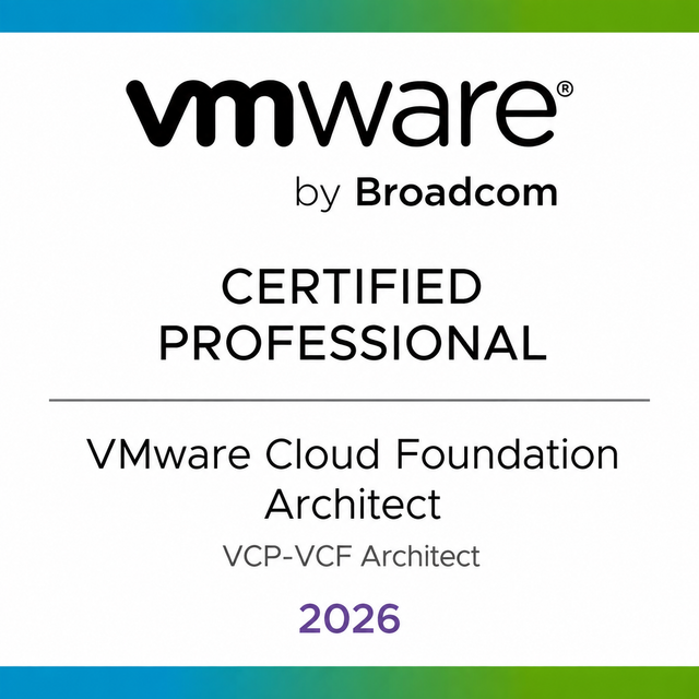 VMware Cloud Foundation Architect VCP VCF VMware Cloud Foundation Architect VCP VCF