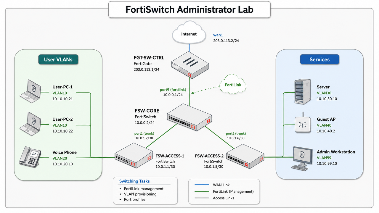 Forti Switch Administrator Lab