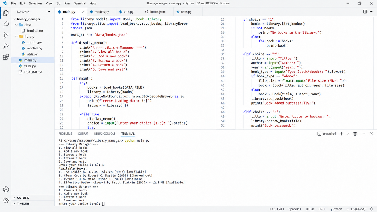 Laboratorio PCEP Certified Entry Level Python Programmer