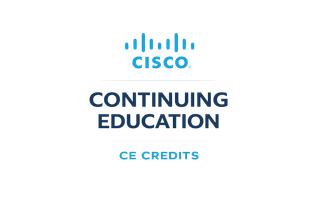 Badge Cisco Continuing Education credits