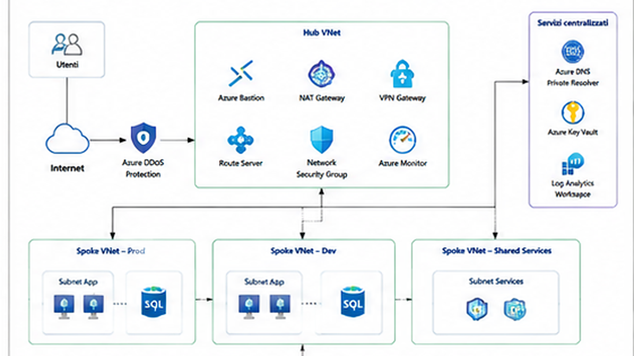 Laboratorio Corso Microsoft AZ 700 Design and Implement Microsoft Azure Networking Solutions