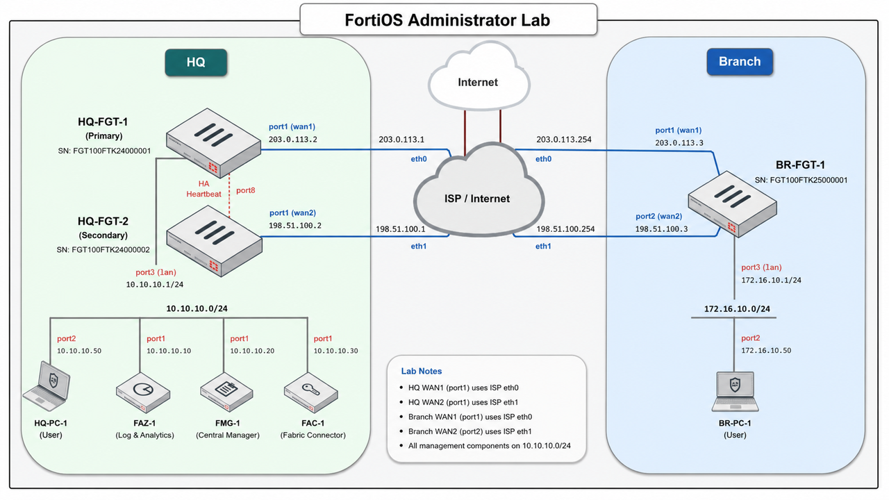 Forti OS Administrator Lab