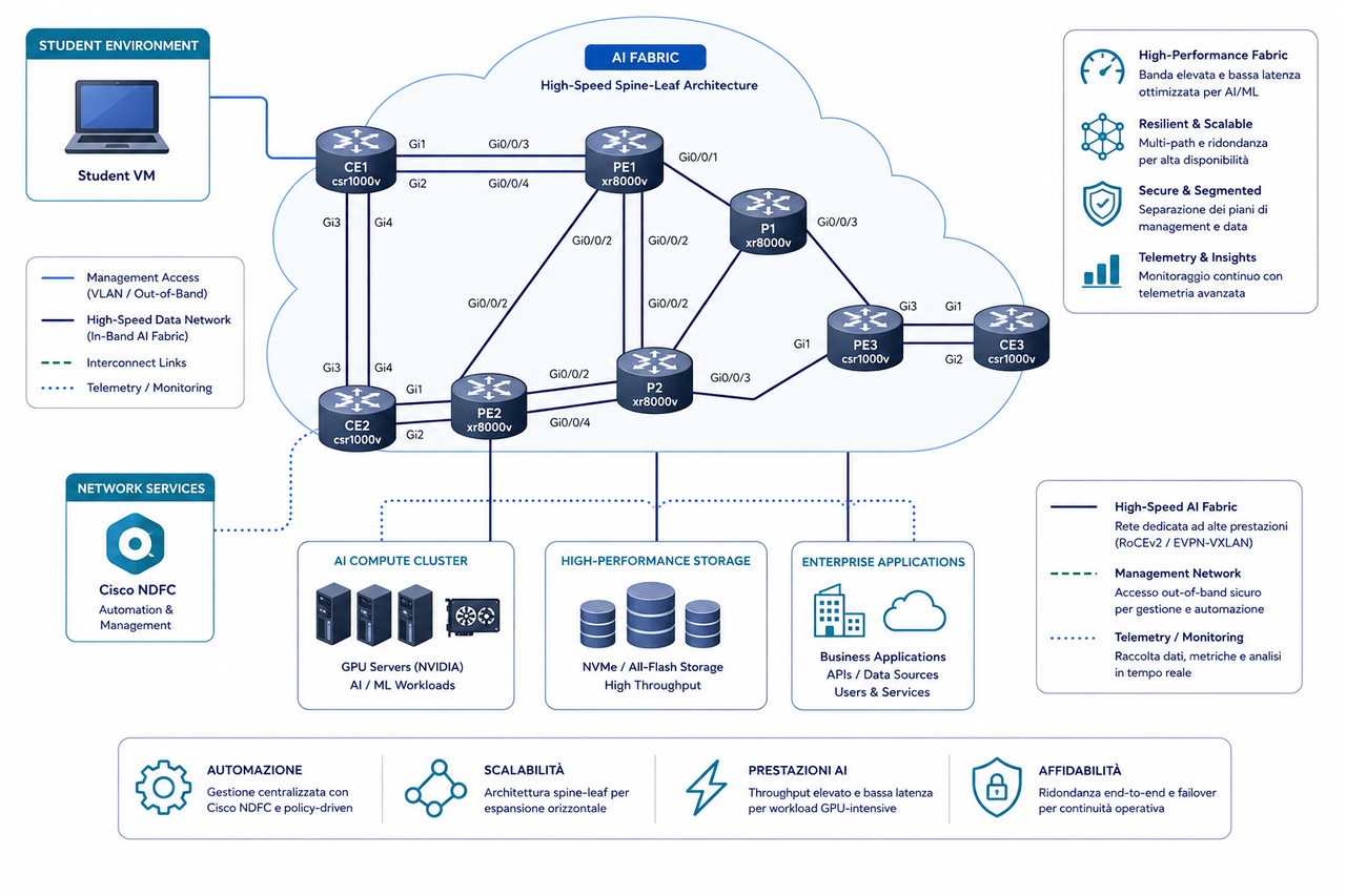 Laboratorio Corso Cisco CCNP Service Provider SPRI
