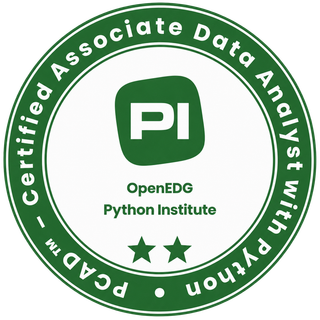 PCAD Certified Associate Data Analyst with Python