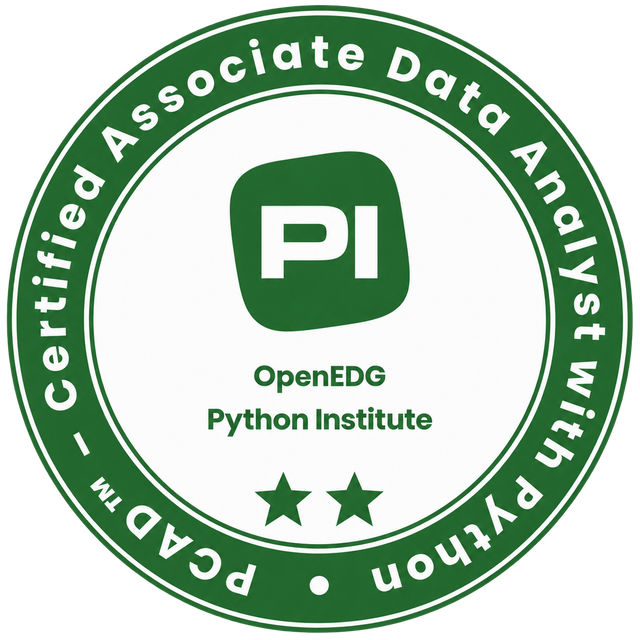 PCAD Certified Associate Data Analyst with Python PCAD Certified Associate Data Analyst with Python