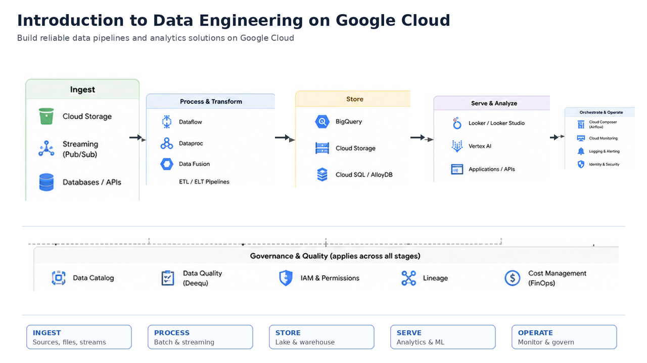 Introduction to Data Engineering on Google Cloud